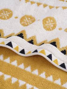 QIBHI 3/2/1件装波西米亚风梭织毛巾/浴巾，吸水性强，柔软舒适，适用于浴室、酒店、健身房、旅行、送礼、沙龙、运动、户外、海滩、学校、返校季、旅行配件、家居用品、毛巾、护肤品 - 彩色 - 查看 10