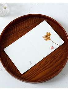 10pcs Chinese Style Minimalist Classical Greeting Cards, Folding Gift Cards With Blessing Messages For Festivals, Birthdays - Multicolor - View 6