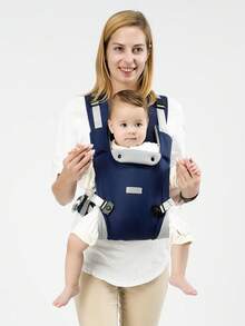 二合一婴儿背带，可前背可后背，四季皆宜 - 深藍 - 查看 6