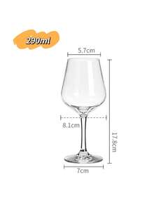 1pc Reusable Juice Glass, Thick Transparent Stemware, Milk Cup Set, Suitable For Party And Wedding Juice Cup - Clear - View 8
