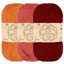 3pcs/Set 150g High-Quality Patterned Acrylic Yarn, 50g Per Piece - Soft & Durable, Suitable For DIY Knitting And Crocheting Projects, Such As Scarves, Hats, Gloves, Blankets, Handicrafts - Floral Yarn - View 19