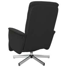 vidaXL Relaxsessel Mit Fußteil Schwarz Stoff - Noir - Voir 5