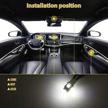 42 PCS LED para coche T10,Kit de Bombillas LED para Coche,Luces Interiores del Auto,utilizada para interiores de automóviles/domo de mapas interiores/maletero/luces de matrícula, etc. - 1 - Ver 3