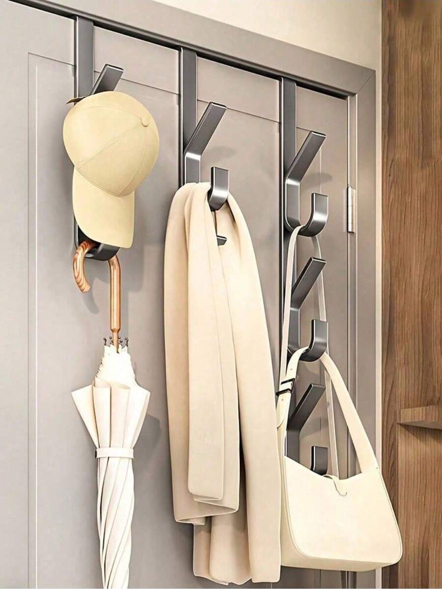 1pc Space-Saving Hanging Rack - Straight Tube Design Suitable For Bedroom, Bathroom, Garage And Kitchen