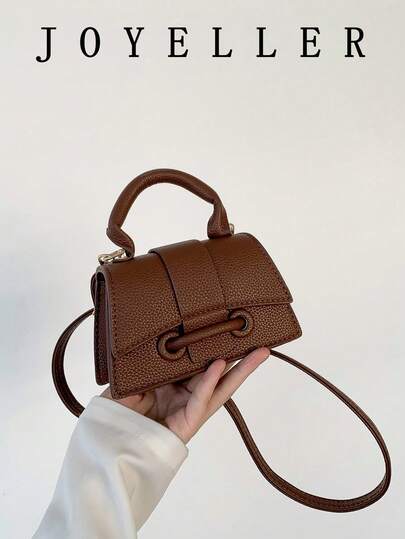 Bolso de lápiz labial de textura súper popular de este año 2026, bolso pequeño y cuadrado de estilo extranjero, nuevo bolso versátil de unicolor, bolso de mujer