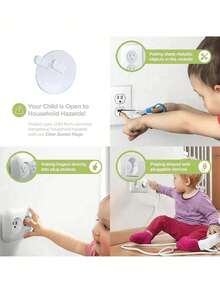 10/20/30Pcs Electrical Plug Protector With Hidden Handle, Safety Outlet Covers For Electrical Outlets, Anti-Electric Shock Protective Caps, Easy To Install & Remove, Home Improvement Accessories, Ideal Baby Shower Gifts & Family Daily Safety Essentials - Clear - View 2