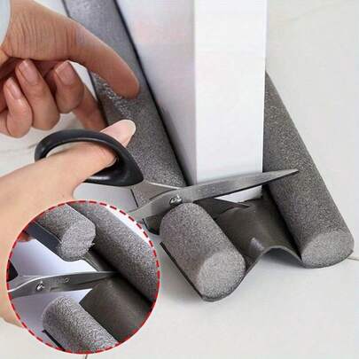 1 pieza Tope de puerta - Tira de sellado de puerta a prueba de sonido, material de espuma adecuado para el marco de la puerta, fácil instalación para puertas del hogar y de la oficina, tira de sellado del marco de la puerta, sin instalación con taladro que no dañe el marco de la puerta, mejora el sellado de la puerta, sello reforzado [Regalo festivo para la esposa y la madre], estilo y color aleatorios enviados