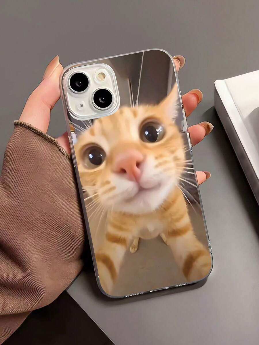 1 chiếc ốp lưng điện thoại TPU trong suốt chống bám vân tay hình mèo dễ thương, tương thích với iPhone 16 ProMax/16/16 Pro/16 Plus/15/15 ProMax/15 Pro/11/12/13/14 ProMax/11 ProMax/12 Pro/12 ProMax/13 Pro/13 ProMax/14 Pro/14 ProMax, kiểu dáng thời trang và sáng tạo. - Nhiều màu - Xem 1