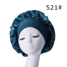 2 st. kvinnors breda brätte med hög elasticitet, sömnmössa, kemomössa, hårskyddande mössa, lämplig för daglig användning, sidenmössa, satinmössa - Multifärgad - Visa 3