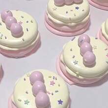 1个软绵绵的棉花糖玩具，逼真超柔软的棉花糖质感，豆浆棉花糖挤压玩具，减压解压玩具，适合女孩、青少年，圣诞节、生日、节日礼物 - 彩色 - 查看 3