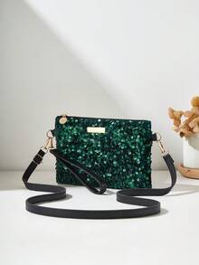 Glitter Shoulder Crossbody Bag, Women Small Handbag, Wristlet Purse - Multicolor - View 9