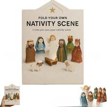 精美折纸玩具，趣味圣诞礼物，DIY纸艺场景，圣诞节趣味礼物，节日礼物，生日礼物，完美礼物 - 彩色 - 查看 4