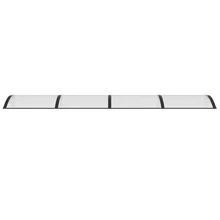 vidaXL 350x75 Cm Polycarbonat Vordach In Schwarz Und Transparent - A - Visualizzare 5