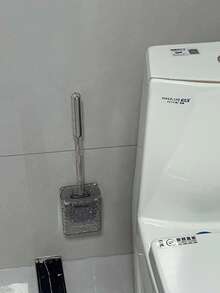 فرشاة تنظيف المرحاض من السيليكون بنمط الجليد - قطعة واحدة، فرشاة تنظيف المرحاض 360 درجة بدون زوايا ميتة، فرشاة تنظيف عميقة للحمام - فرشاة المرحاض - مشاهدة 9