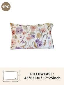 1pc/2pcs/4pcs Floral Print Pillowcase, Breathable Soft Comfortable, Envelope Closure Suitable For Bedroom Sofa Home Decor, Retro Style Bedroom Living Room Home Decor, Pillow Insert Not Included, Suitable For All Seasons - Multicolor - View 13