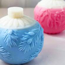 New Willow Branch, Pine Needle Floral Ball DIY Handmade Fragrance Plaster Multifunctional Silicone Mold - White - View 4