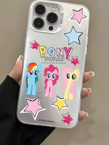 Authentic My Little Pony Licensed/Cartoon Character Pattern Phone Case Compatible With IPhone 17/16/15/14/13/12/11/17 Pro Max/XS/XR/XS MAX, Shockproof Matte Back Cover - White - View 2