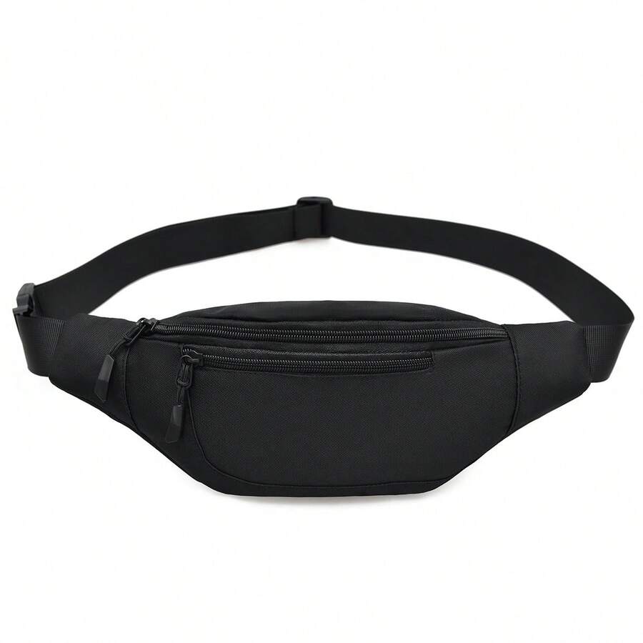 1 Stück Mode Damen Hüfttasche/Brusttasche, versteckter Reißverschluss Design, einfarbiges wasserdichtes Nylonmaterial, kann Münzen und kleine Gegenstände aufbewahren. 1 Stück Mode Herren Reißverschluss Brusttasche/Hüfttasche/Umhängetasche, geeignet für Reisen, Arbeit, Sport, leicht, diebstahlsicher, verstellbarer Gurt, Nylonmaterial, minimalistischer Outdoor-Pendlerbeutel