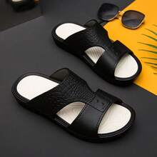 Casual Beach & Home Slippers - Black - View 5