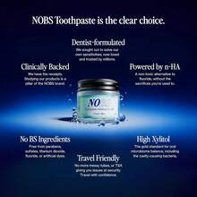 NOBS (No Bad Stuff) Toothpaste Tablets - Nano Hydroxyapatite, Fluoride & Plastic Free, Travel Friendly - Remineralize With NHA (1 Month) - trắng - Xem 2