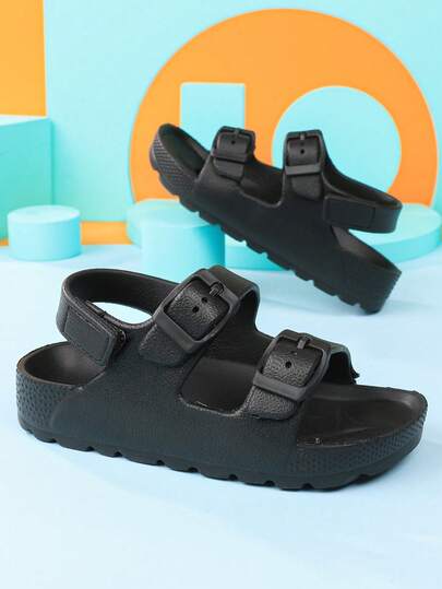 夏季户外凉鞋，男女童款，轻便舒适，露趾设计，适合花园穿着。