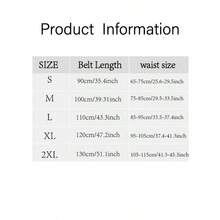 1 Peça Cinto de Cintura com Lantejoulas para Mulheres, Cinto de Cintura Brilhante Adequado para Vestidos, Denim, Disponível nas Cores Prata, Preto, Marrom, Roxo, Glitter Cinza, Fivela Metálica, Cinto de Estilo Boêmio da Moda para Uso Diário - Prata - Visão 6