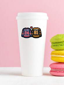 Ilya Rozanov & Shane Hollander Hockey Sticker - Rozanov #81 Vs Hollander #24 Rivalry Decal, Rachel Reid Inspired Bookish Gift, Waterproof Vinyl - Multicolor - View 4