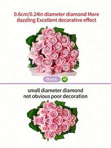 100Pcs Imitation Diamond Needles For Wedding Dresses, Fixed Needles, Illustrations For Wigs, Flower Picks, Pins, Valentine's Day Flowers Making Pins,DIY Craft, Jewelry Making And Sewing - 100 cái - Xem 3