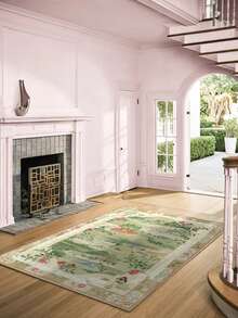 1pc Rug/Carpet/Area Rug/Bath Mat/Bath Rug/Door Mat/Runner/Runner Rug, American Classic Oil Painting Art - Other Natural Farmhouse Country Style - Hallway Runner Carpet, Bathroom, Kitchen, Entrance, Doorway, Corridor, Bedside, Living Room, Bedroom, Etc. + All-Season Soft Washable Rug, Home Decor - Multicolor - View 4