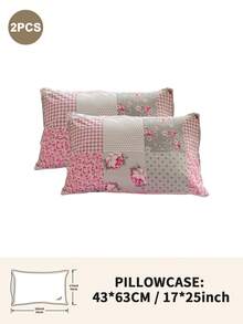 1pc/2pcs/4pcs Floral Print Pillowcase, Breathable Soft Comfortable, Envelope Closure Suitable For Bedroom Sofa Home Decor, Retro Style Bedroom Living Room Home Decor, Pillow Insert Not Included, Suitable For All Seasons - Multicolor - View 21