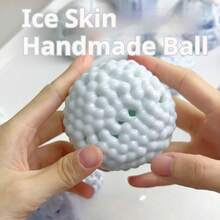 1个手工麻糬捏捏球 - 解压玩具 - 挤压玩具 - 软玩具 - 捏捏乐玩具 - 指尖玩具 - 史迪奇玩具 - 旅行玩具 - 课堂指尖玩具 - 迷你洗澡玩具 - 圣诞文具解压球,生日礼物,完美礼物,复活节礼物,万圣节礼物,情人节礼物,礼物,玩具,游戏(不含注射器) - 彩色 - 查看 10