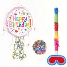 1件/4件套，惊喜绳索折叠红色生日彩罐，彩罐+眼罩+玻璃杯+五彩纸屑派对游戏道具手指游戏，适合生日派对装饰、嘉年华庆祝活动、主题活动和墨西哥节日装饰 - 彩色 - 查看 2