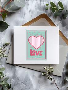 8pcs Valentine's Day Heart-Shaped Greeting Cards, Small Card Gifts, Holiday Envelopes, Minimalist Postcards, Gifts, New Year Greeting Cards, Premium Holiday Gift Cards - 8 Valentine's Day Heart-shaped Greeting Cards - View 7