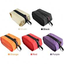 Bolsa de Viaje para Zapatos para Hombres y Mujeres Organizador de Almacenamiento de Zapatos Resistente al Agua con Cierre de Cremallera - Negro - Ver 8