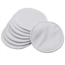 8pcs Solid Color Nursing Pads For Pregnant Women, Daily Use - White - View 8