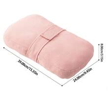 Almohada de rodilla para personas mayores, almohada de apoyo para piernas para dolor de cadera y espalda, felpa, cinturón deón y lavable aáquina - Gris - Ver 9