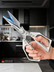 家用日本SK5厨房剪刀，黑钛不锈钢材质，多功能，适合剪鸡骨、鱼，进口剪刀。 - 彩色 - 查看 13