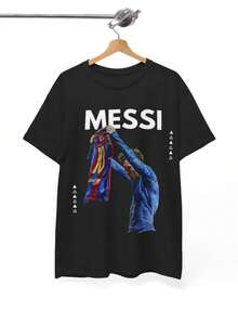 Graphic T-Shirt, El Classico Celebration, Soccer T-Shirt, Bootleg Vintage Sport Tee, Cotton Tee - 黑色 - 查看 1