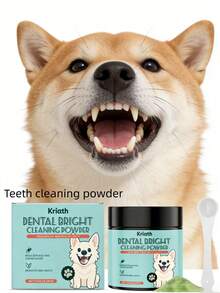 Gentle Formula Teeth Cleaning Powder For Dogs & Cats, Daily Dental Care Products For Fresh Breath & Tartar Prevention, Teeth Cleaning Without Brushing For Dogs & Cats - Multicolor - View 2
