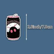 Hình dán hoạt hình lon nước ngọt, hình ảnh sinh vật huyền bí Mothman theo phong cách Gothic & Retro Kawaii, hình dán vinyl chống thấm nước dùng cho laptop, bình nước, trang trí sổ lưu niệm DIY, phụ kiện làm sổ lưu niệm. - Phim nhẹ - Xem 3