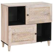 vidaXL Sideboard Weiß 33,5 X 80 X 75 Cm - White - View 1