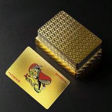 1 Set Of 54pcs Colorful Black & Gold Playing Cards, Waterproof Multi-Player Card Game Set, Magic Packaging, Suitable For Wedding, Party, Birthday, Holiday, Board Game Gift, Collection - Black - View 9