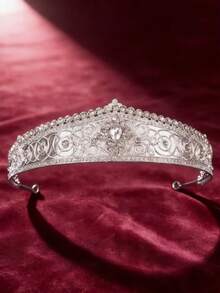 Men's Retro Crystal Crown, Crystal Wedding Crown Headpiece, Suitable For Balls, Birthday Parties, Renaissance Costumes - Multicolor - View 4