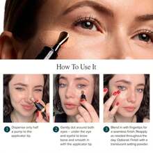 DRMTLGY Luminous Eye Corrector SPF 41, Under Eye Color Corrector For Dark Circles, Anti-Aging Tinted Eye Cream, Hydrating Eye Serum With Peach Undertone, Tan - ColorD - 查看 5