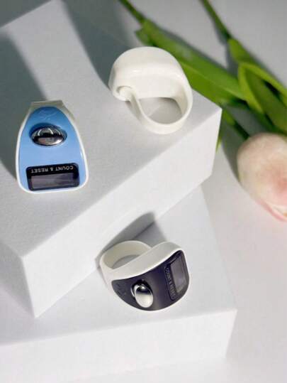 Ringenteller, elektronische gebedskralenteller, Midden-Oosters Arabisch design, lichtgewicht, meerkleurige teller, digitaal display. Handige ringenteller voor het tellen van gebedskralen, het bijhouden van oefeningen, als cadeau voor de feestdagen en meer.