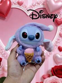 1pc Stitch "Must Eat" Series Ceramic Figurine, Cute Stitch Statue, Popular Plush Doll, Game Peripheral, Back To School Gift, Figurine Model, Tap Lightly, Stationery, Anime Character, My Growth, School, Valentine's Day Gift - ADZYC - View 4