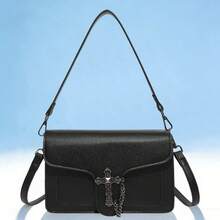 Y2K Punk Style Cross Decor Flap Shoulder Bag, Women's Small Square Handbag, Suitable For Girls Going To Work, Shopping, Photo Shooting, Party, Holiday Gift, High-Quality Purse - Multicolor - View 15