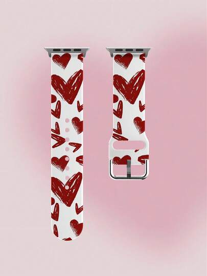 1pc Unisex Soft Elastic Breathable Replacement Watch Band, Fits Compatible With Samsung, Garmin, Honor Smartwatches, 38mm 40mm 41mm 45mm 44mm 42mm 46mm 49mm, Fashionable Casual Multi-Color Silicone Watch Strap Compatible With Apple Watch Ultra SE/11/10/9/8/7/6/5/4/3/2/1