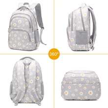 1 Set Polyester Backpack Set, Large Capacity Lightweight Backpack, Adjustable Shoulder Straps, Fashion Multi-Compartment Laptop Bag, Classic Casual Style, Suitable For School And Daily Use, School Backpack | Durable Casual Backpack - A - View 10