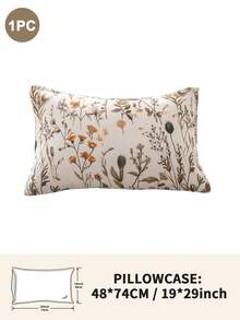 1pc/2pcs/4pcs Floral Print Pillowcase, Breathable Soft Comfortable, Envelope Closure Suitable For Bedroom Sofa Home Decor, Retro Style Bedroom Living Room Home Decor, Pillow Insert Not Included, Suitable For All Seasons - Multicolor - View 23